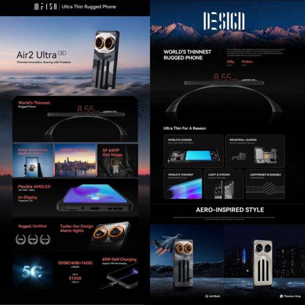 ⁦هاتف IIIF150 Air2 فائق التحمل⁩ - الصورة ⁦4⁩