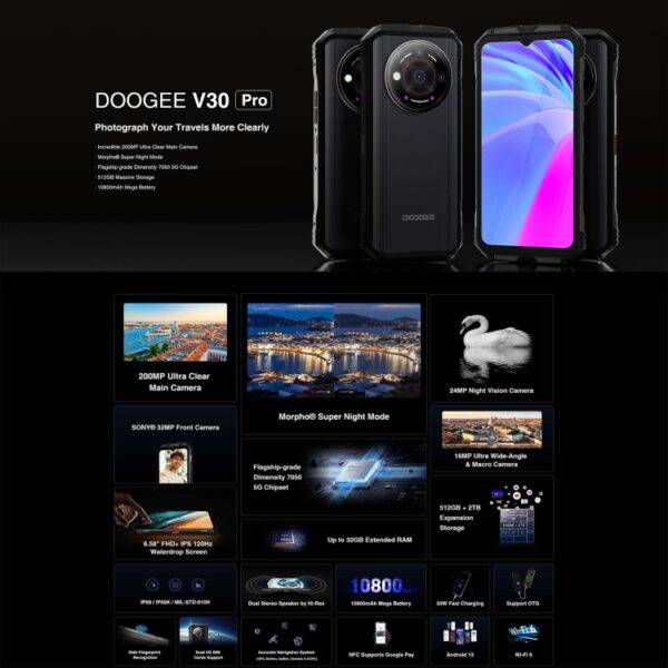 ⁦DOOGEE V30 Pro⁩ - الصورة ⁦5⁩