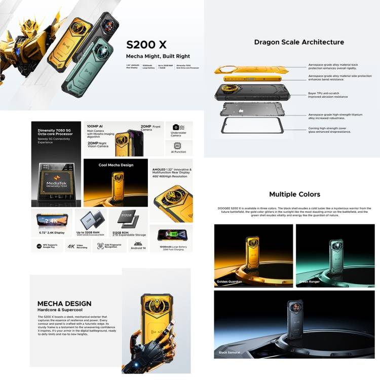 هاتف DOOGEE S200X AI Rugged - الصورة 5