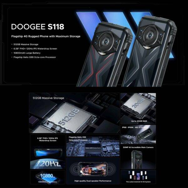 ⁦DOOGEE S118 هاتف متين⁩ - الصورة ⁦6⁩