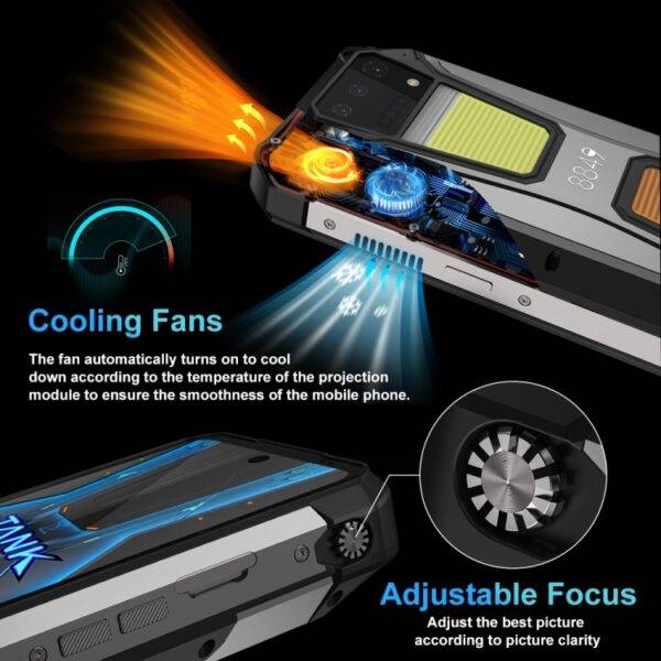 ⁦هاتف Unihertz 8849 Tank 2 Pro Night Vision Projector Rugged⁩ - الصورة ⁦7⁩