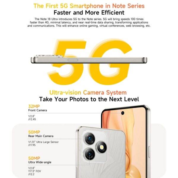⁦Ulefone Note 18 Ultra، 6⁩ - الصورة ⁦7⁩