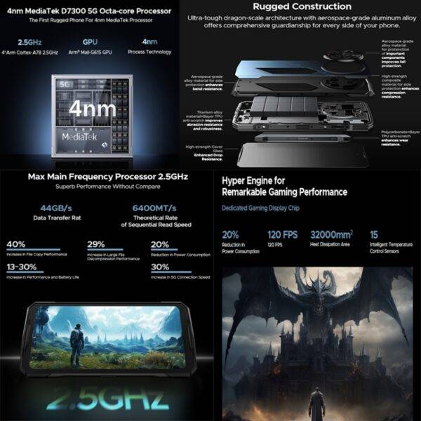 ⁦هاتف DOOGEE V40 Pro Rugged⁩ - الصورة ⁦7⁩