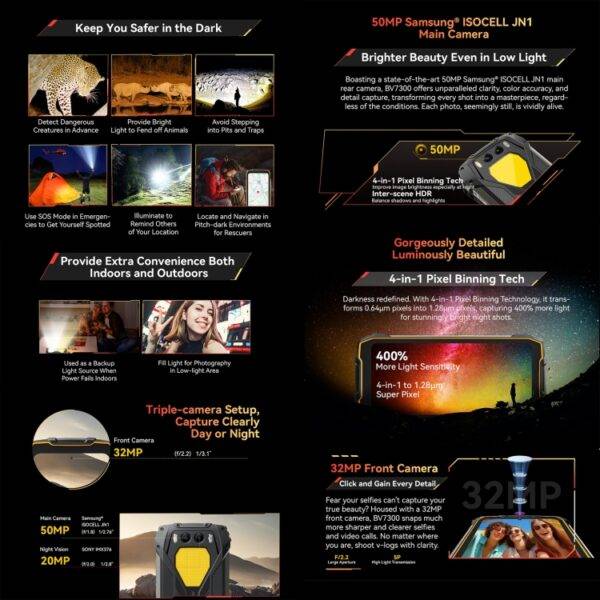⁦هاتف Blackview BV7300 Rugged⁩ - الصورة ⁦8⁩