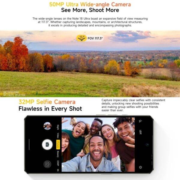 ⁦Ulefone Note 18 Ultra، 6⁩ - الصورة ⁦9⁩