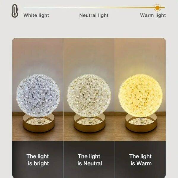 ⁦مصباح مكتبي كريستالي⁩ - الصورة ⁦2⁩