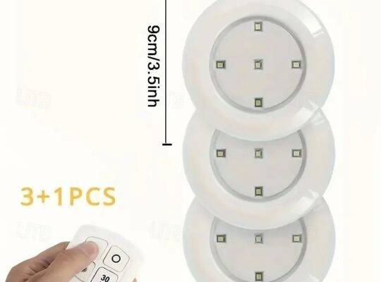 مجموعة مصابيح LED تعمل باللمس مكونة من 3 قطع