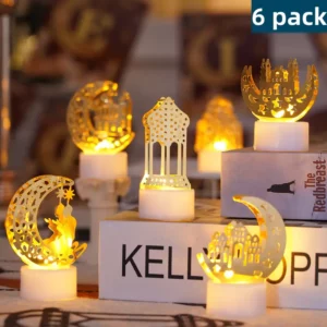 مجموعة 6 أضواء طاولة رمضان LED