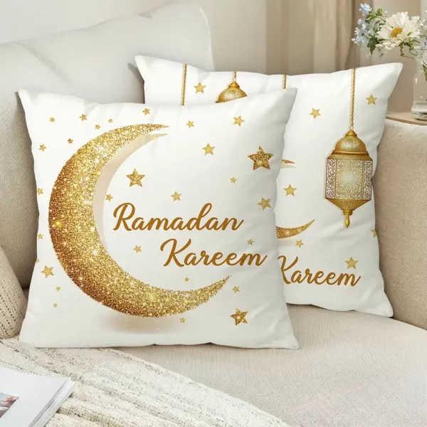 ⁦طقم من 2 غطاء وسادة رمضان كريم⁩ - الصورة ⁦2⁩
