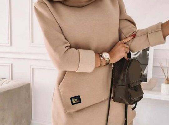 فستان كاجوال بسويت شيرت