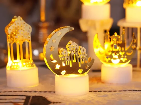 مجموعة 6 أضواء طاولة رمضان LED
