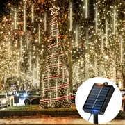 أضواء دش النيزك LED بالطاقة الشمسية من Loyyz