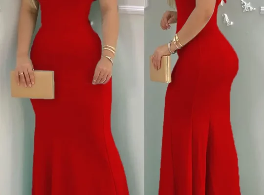فستان سهرة ماكسي ضيق