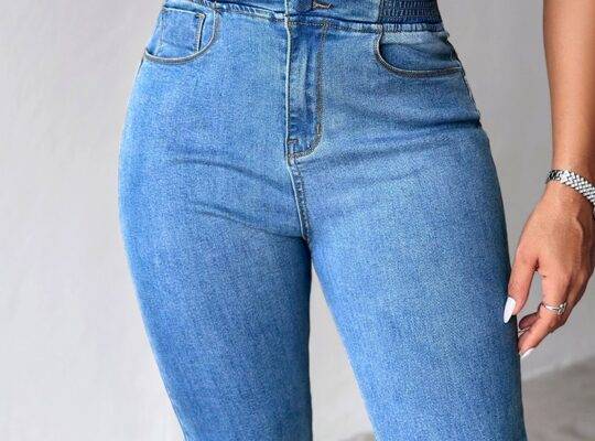 بنطلون جينز High Waist Skinny