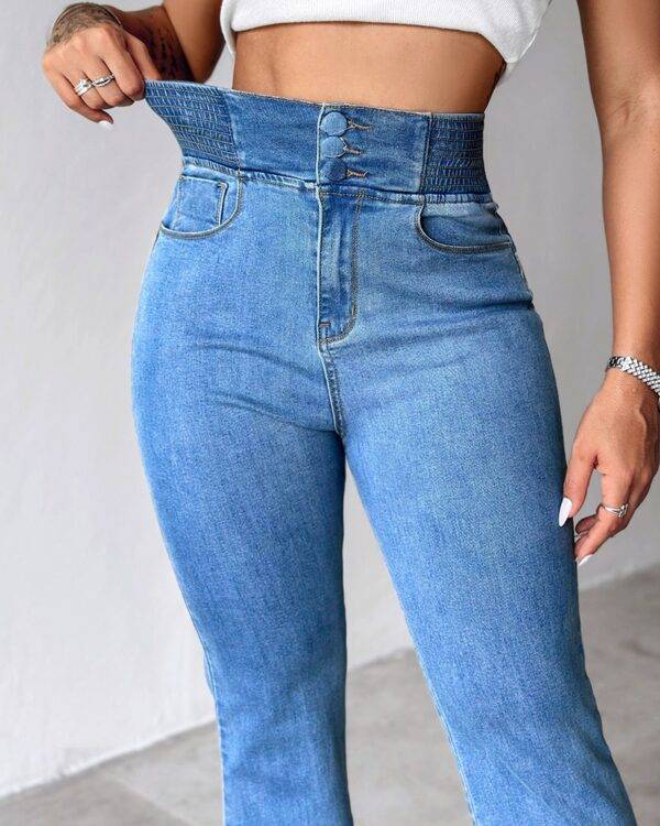 ⁦بنطلون جينز High Waist Skinny⁩ - الصورة ⁦6⁩