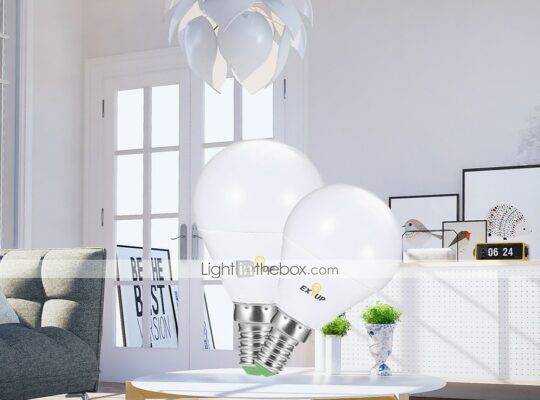 2 قطعة 4 واط مصابيح كروية LED أضواء شموغ LED لمبات