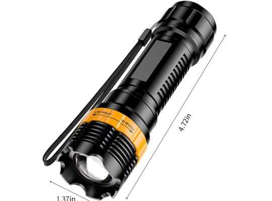 قطعة واحدة من مصباح يدوي LED قوي للشحن
