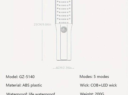 ضوء عمل LED، مصباح يدوي LED فائق السطوع