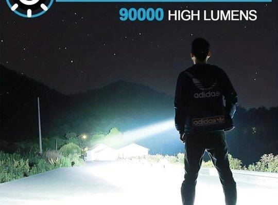 1 قطعة مصباح يدوي تكتيكي LED 90000 لومن عالي