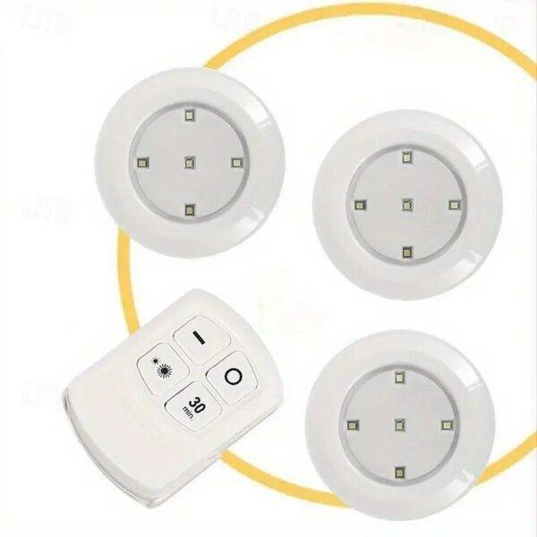 مجموعة مصابيح LED تعمل باللمس مكونة من 3 قطع