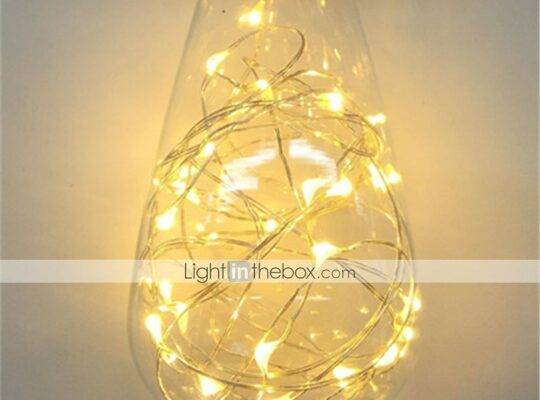 led الجنية سلسلة ليلة ضوء لمبة t64 e26 الدافئة الأبيض
