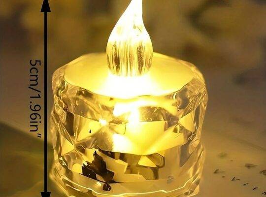24 قطعة من الشموع الإلكترونية LED