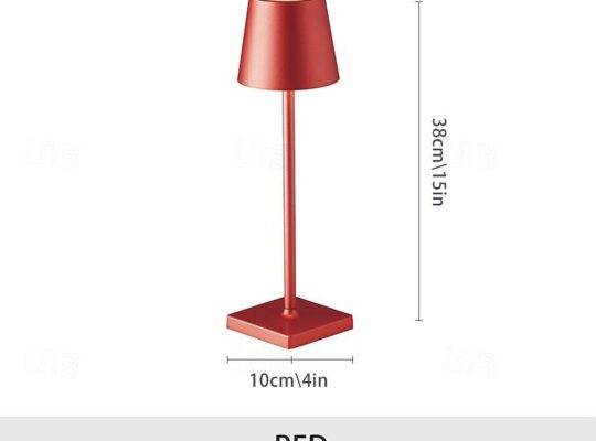 مصباح طاولة لاسلكي بجانب السرير مع شحن USB