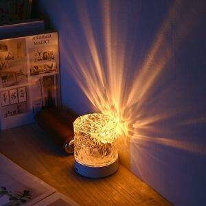 مصباح LED تموج الماء الليلي المحيطي USB قابل لإعادة الشحن