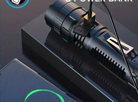 1 قطعة مصباح يدوي تكتيكي LED 90000 لومن عالي