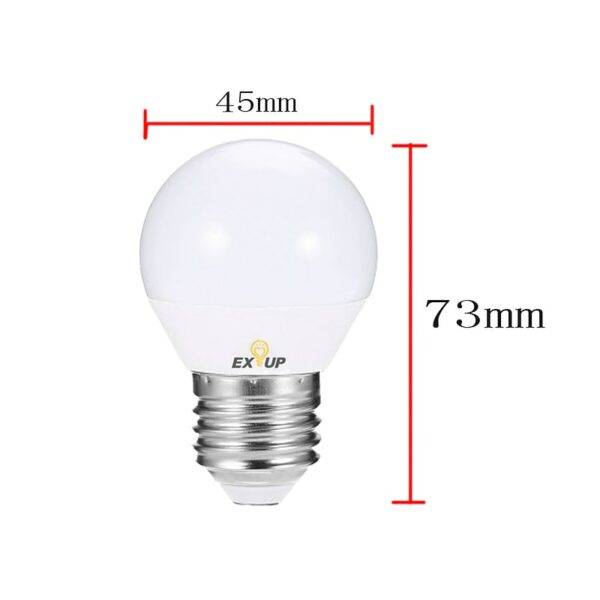 ⁦2 قطعة 4 واط مصابيح كروية LED أضواء شموغ LED لمبات⁩ - الصورة ⁦4⁩