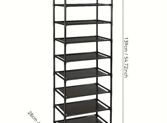 رف أحذية معدني 8-10 طبقات 1 قطعة خزانة تخزين أحذية متعددة الوظائف 8/10 طبقات – أنيق