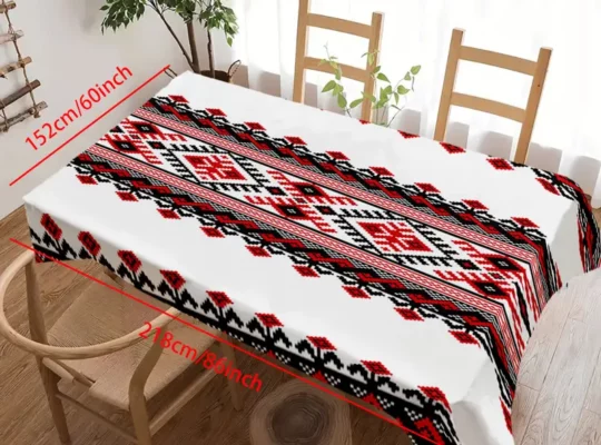 1 قطعة مفرش طاولة زخرفي