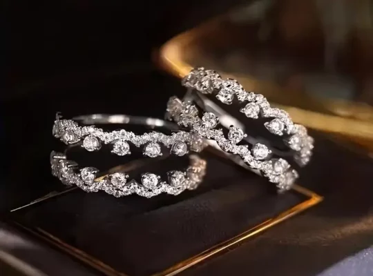 3.5G 1 قطعة 2 قيراط مويسانيت لامعة خاتم إصبع السبابة