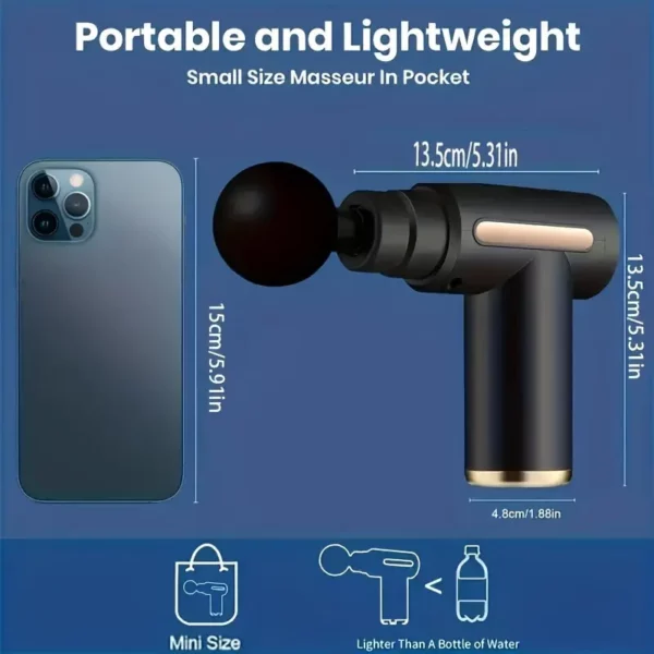 ⁦مسدس تدليك محمول بتصميم LED⁩ - الصورة ⁦3⁩