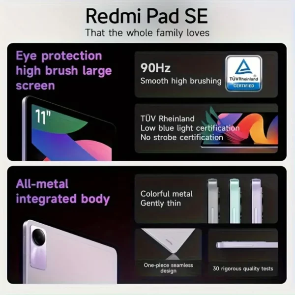 ⁦جهاز Xiaomi Redmi Pad SE Wifi⁩ - الصورة ⁦4⁩