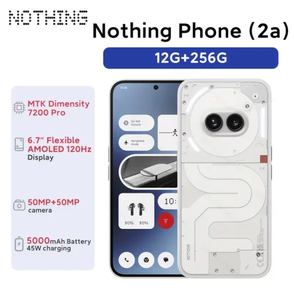 ⁦هاتف Nothing Phone(2a) 17.02 سم AMOLED ....⁩ - الصورة ⁦4⁩