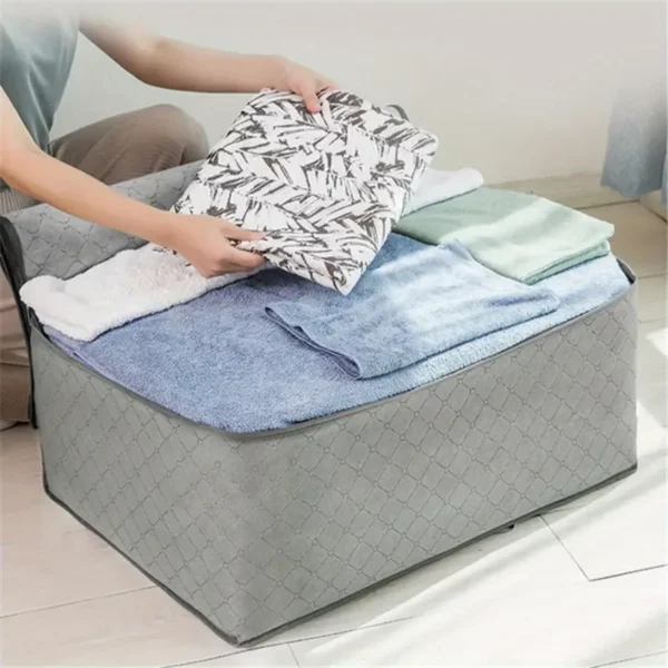 ⁦منظم ملابس قابل للطي بـ7 أقسام مع مقابض⁩ - الصورة ⁦7⁩