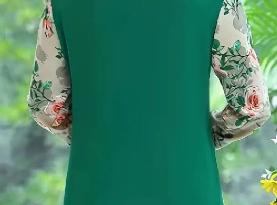 بلوزة أم مع لوحة مطبوعة…