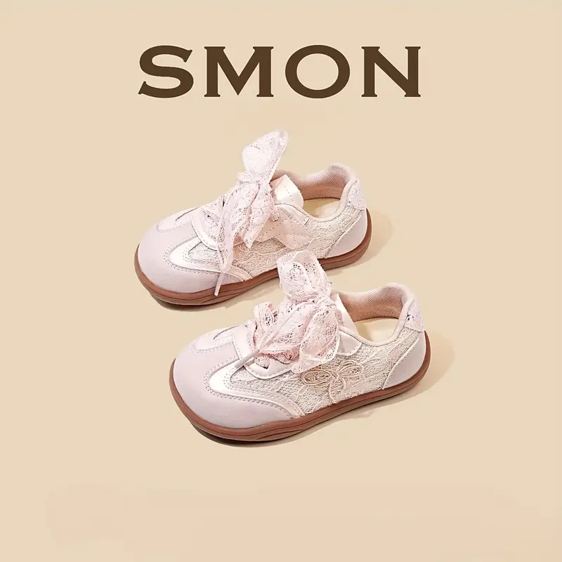 أحذية رياضية وردية للفتيات، أحذية أميرة بفيونكة للفتيات الصغيرات، أحذية فضية كاجوال للشباب