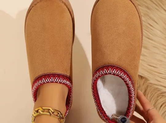 نعال شتوية نسائية مريحة – ناعمة، نعل مضاد للانزلاق