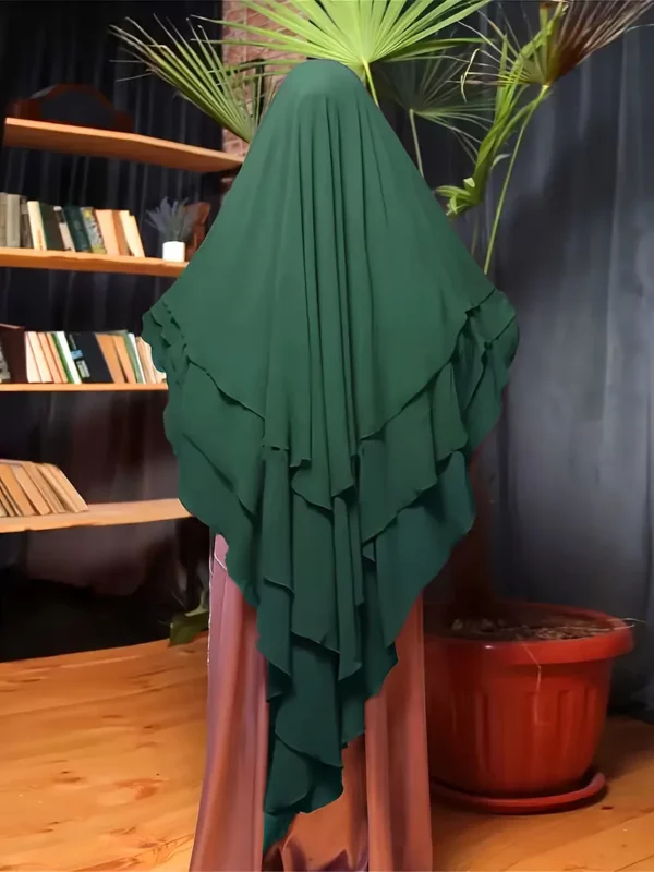 ⁦1 قطعة ثلاث طبقات المسلم صلاة غطاء الرأس⁩ - الصورة ⁦2⁩