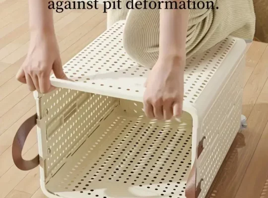 سلة غسيل بسعة كبيرة مع مقبض