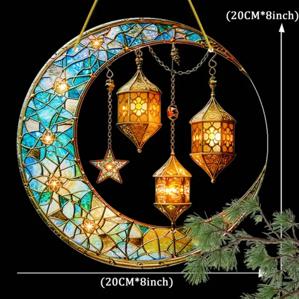 ⁦زخرفة شمسية من الأكريليك بتصميم آرت ديكو⁩ - الصورة ⁦2⁩