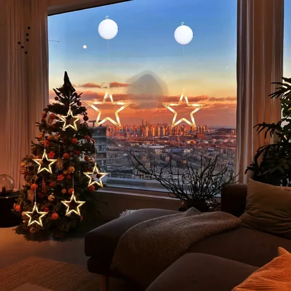 ⁦أضواء سلسلة رمضان ستار، إضاءة LED خرافية⁩ - الصورة ⁦3⁩