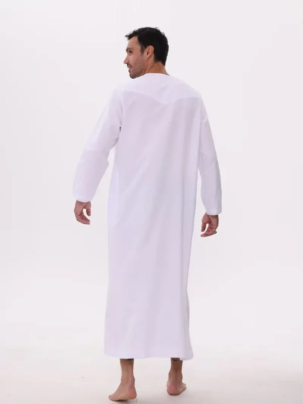 ⁦ثوب رجال أنيق من الحرمين - 100% بوليستر⁩ - الصورة ⁦4⁩