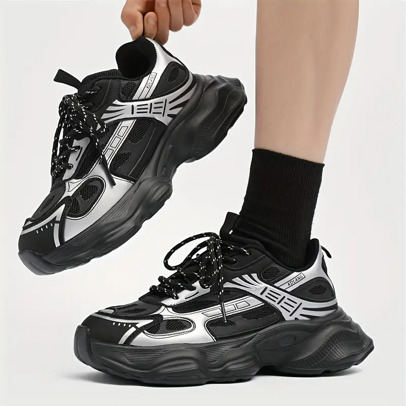 أحذية كاجوال عتيقة بأسلوب الشارع، مزودة بأربطة، مناسبة لجميع الفصول، بأصابع مستديرة مزيفة ونعل مطاطي، بلون موحد للأنشطة اليومية والخارجية.