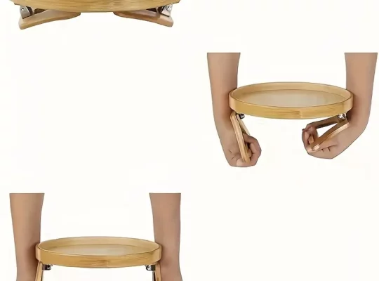 صينية ذراع أريكة قابلة للطي بأسلوب فينتاج،