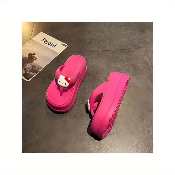 ⁦نعال سانريو كت القط متينة مع قاعدة EVA غير قابلة للانزلاق⁩ - الصورة ⁦4⁩