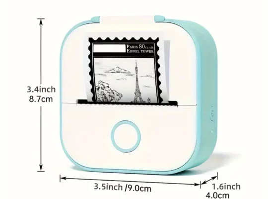 طابعة ذكية T02 (تتضمن 3 لفات من الورق اللاصق)