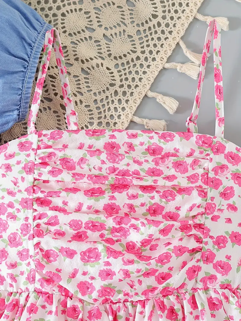 فستان كامي زهرة طقم لطيف - الصورة 3